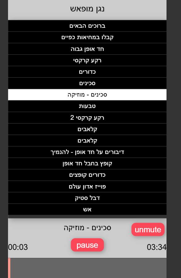 רשימת ההשמעה המעודכנת של תיאטרון מופאש